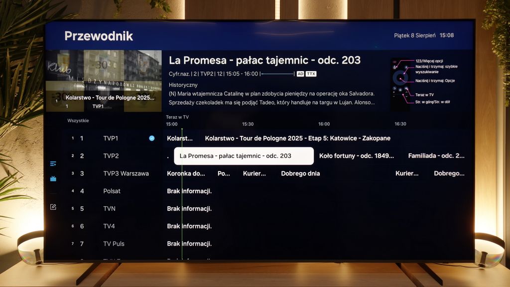 Test Samsung QN80F 100" Wygląd telewizora
