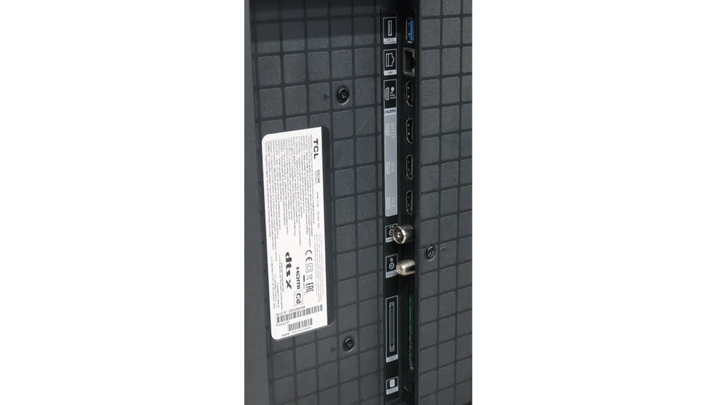 Review TCL C9K Appearance of the TV