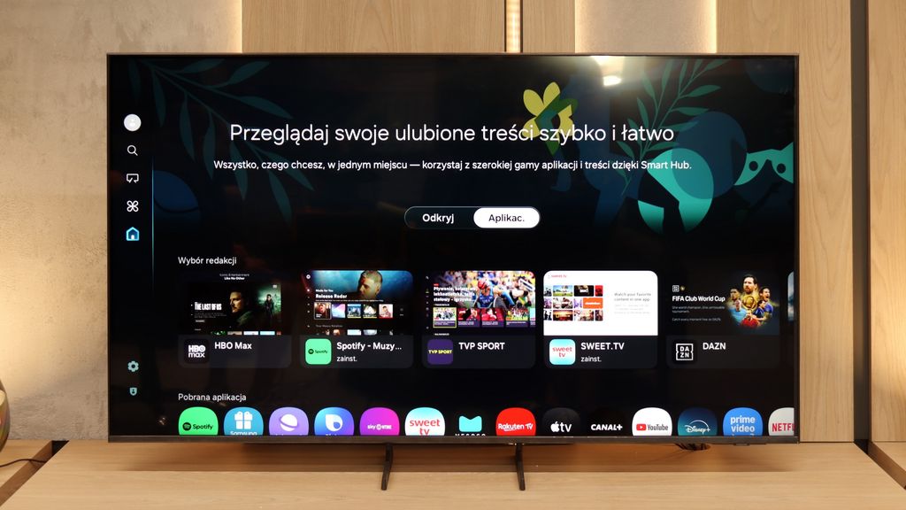 Test Samsung Q7F Wygląd telewizora