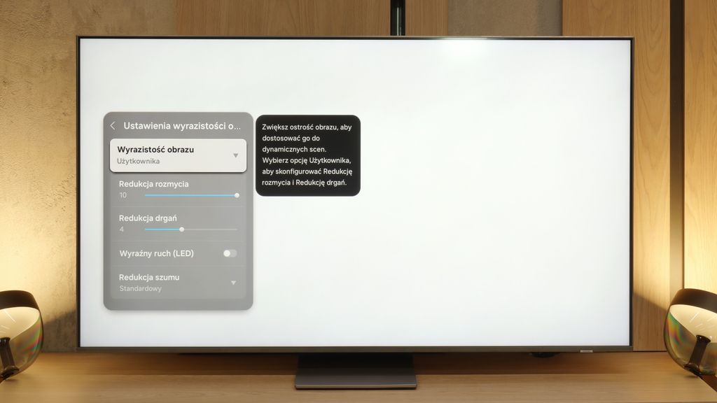 Test Samsung QN85F  Smużenie i płynność ruchu