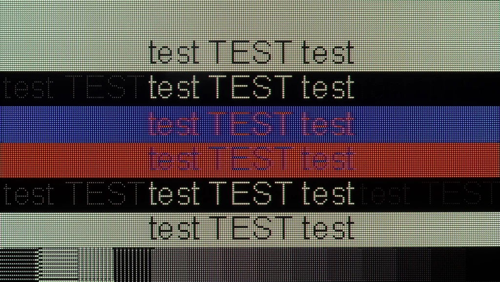 Review Philips OLED820 section Computer compatibility, font readability test