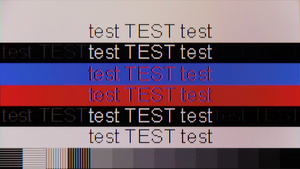 Review Samsung The Frame Pro section Computer compatibility, font readability test
