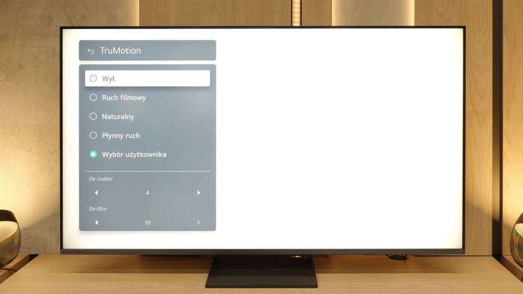 Test LG QNED93A / QNED90A Smużenie i płynność ruchu