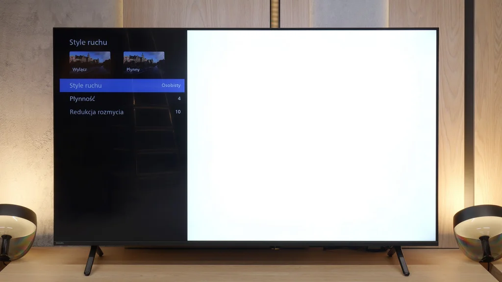 Test PHILIPS MLED920 / MLED910 Smużenie i płynność ruchu