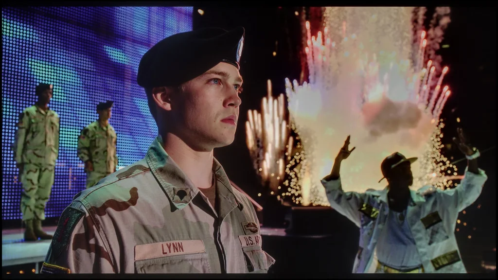Review Samsung QN90F / QN92F section HDR effect quality, scene “Billy Lynn”
