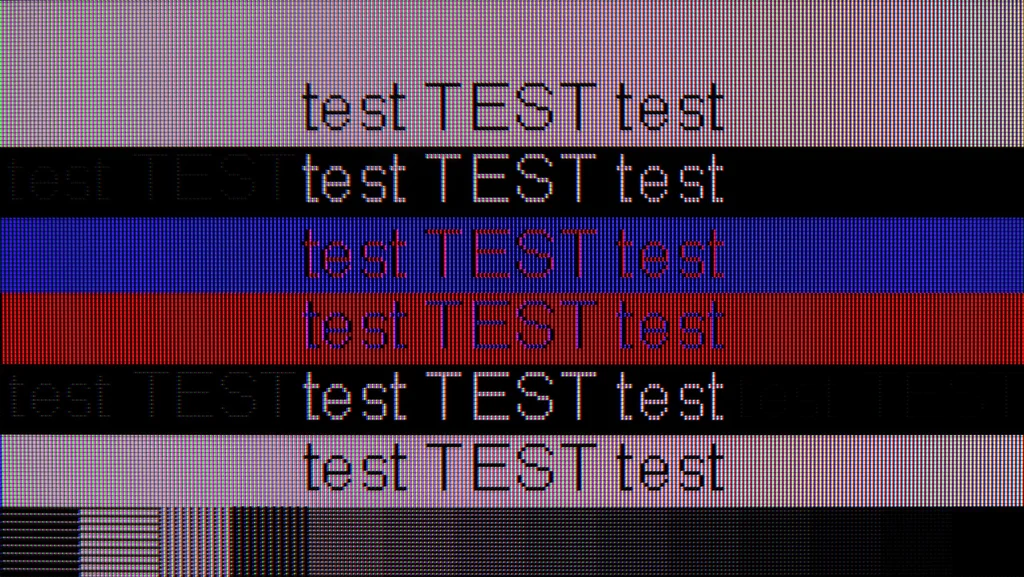 Review Samsung QN90F / QN92F section Computer compatibility, font readability test