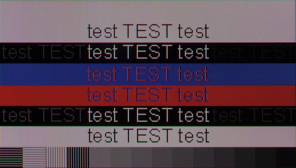 Review Samsung OLED S90F (QD-OLED) section Computer compatibility, font readability test