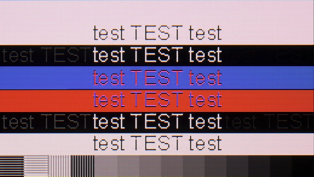 Review TCL V6C section Computer compatibility, font readability test