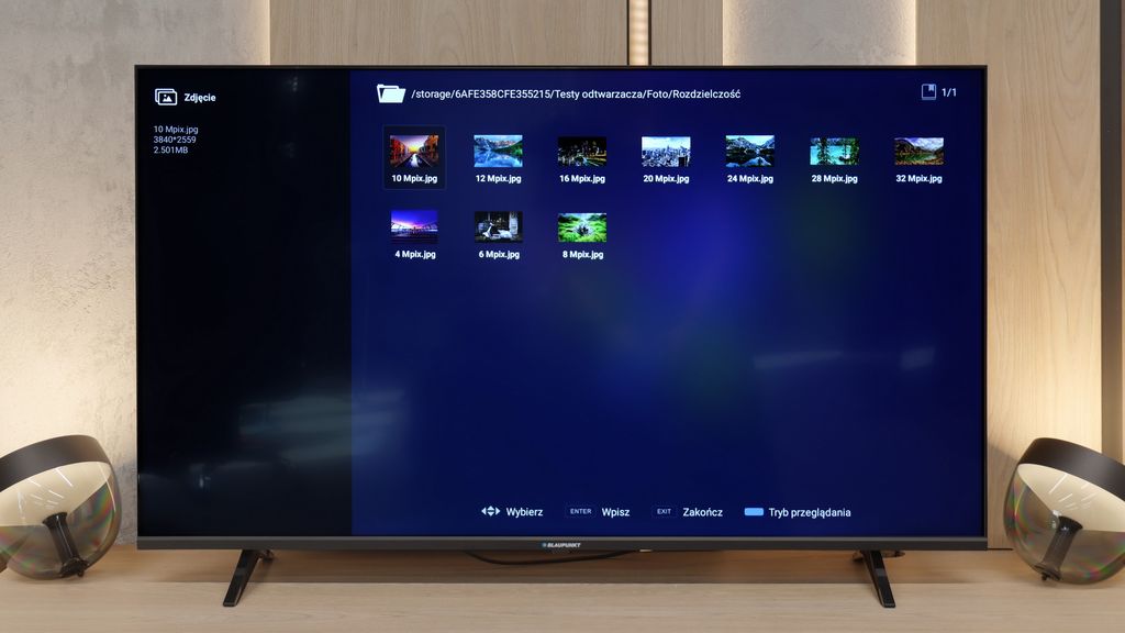 Test Blaupunkt UGC5500S Wygląd telewizora