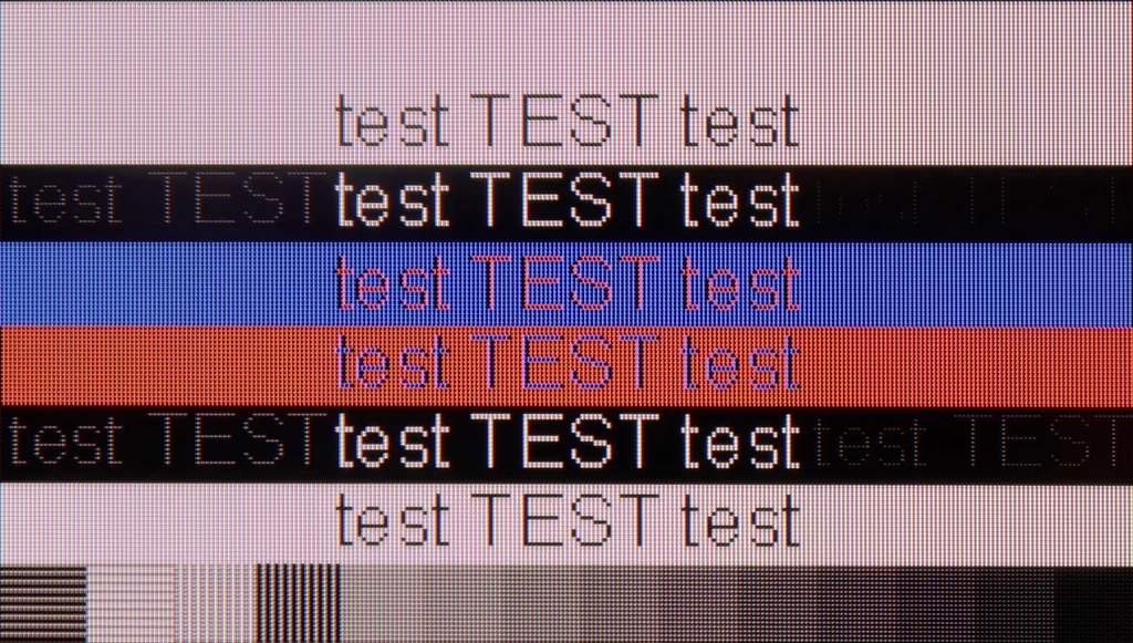 Review TCL C69K / Q6C section Computer compatibility, font readability test