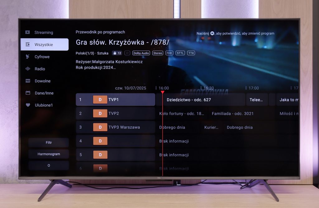 Test TCL C69K / Q6C Wygląd telewizora