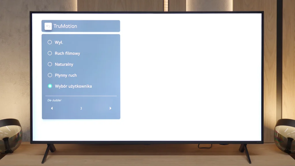 Test LG QNED80A6A (IPS) Smużenie i płynność ruchu