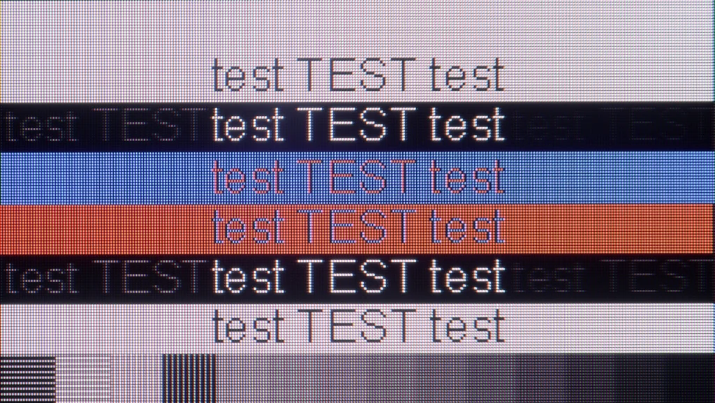 Test LG QNED80A6A (IPS) sekcja Współpraca z komputerem, test czytelności czcionek