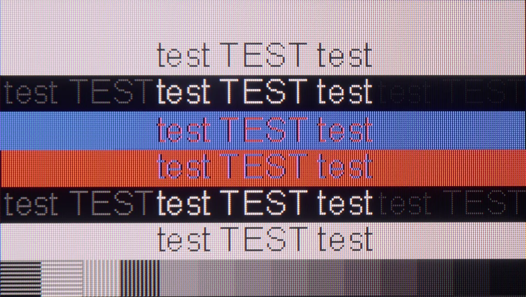 Review LG NANO81A / NANO80A  section Computer compatibility, font readability test