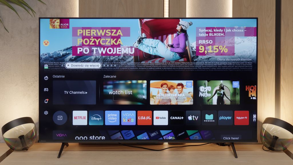 Review Hisense E7Q PRO / E79Q PRO Appearance of the TV