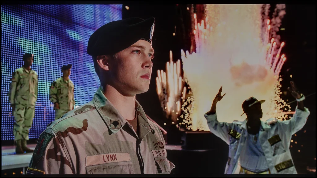 Review Sharp GL4760E section HDR effect quality, scene “Billy Lynn”