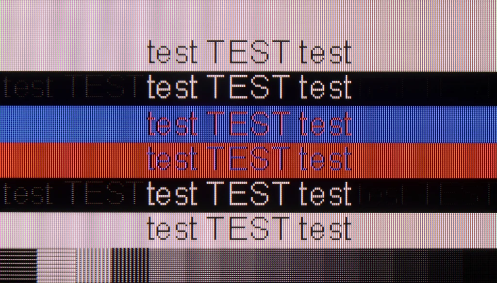 Review Sharp GL4760E section Computer compatibility, font readability test