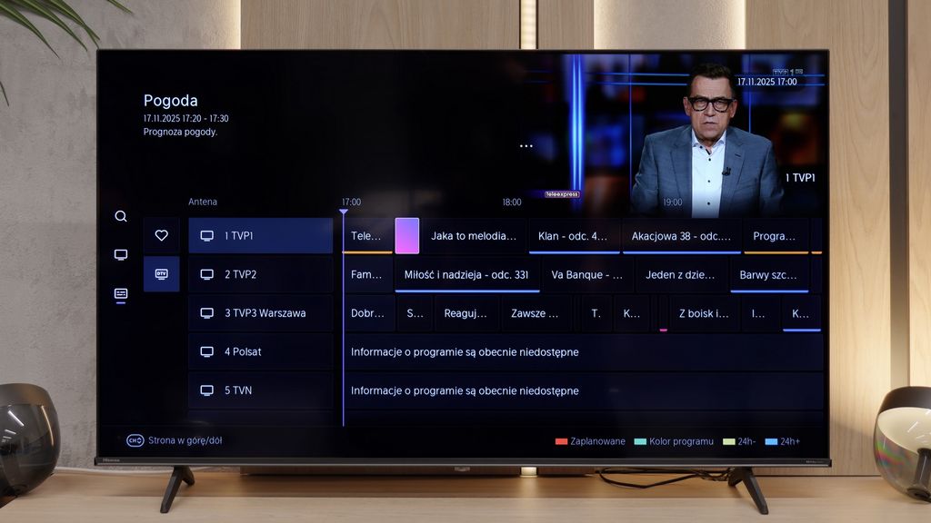 Review Hisense A6Q Appearance of the TV