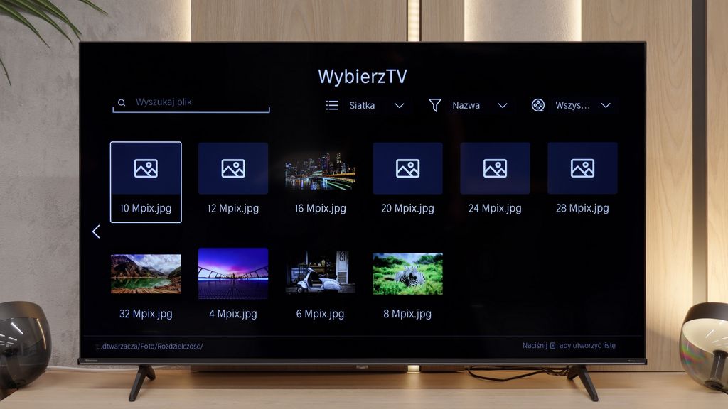 Review Hisense A6Q Appearance of the TV