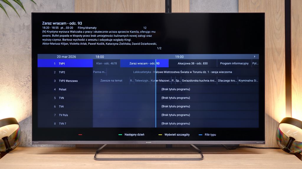 Review SHARP JP7765E Appearance of the TV