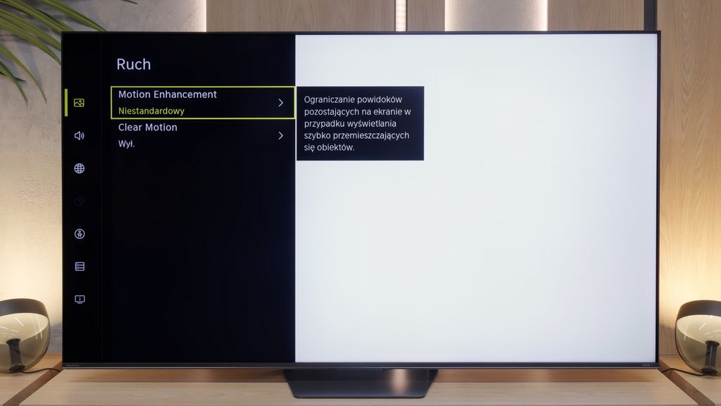 Test Hisense U7S Pro Smużenie i płynność ruchu