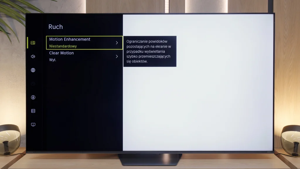 Test Hisense U7S Pro Smużenie i płynność ruchu