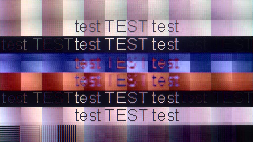 Review Dreame S100 section Computer compatibility, font readability test