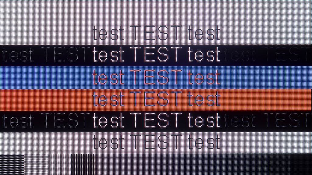 Review LG OLED G6 (G64LW, G66LS) section Computer compatibility, font readability test