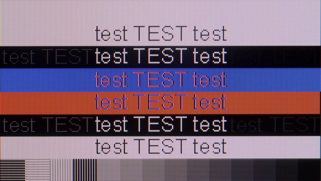 Test TCL A400 PRO sekcja Współpraca z komputerem, test czytelności czcionek
