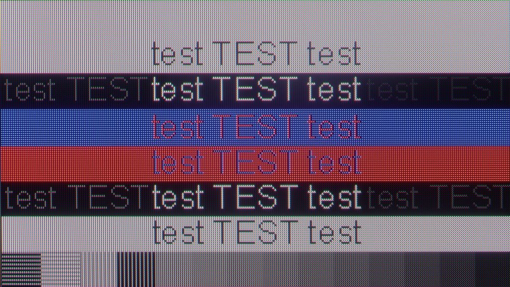 Review Samsung S90H (QD-OLED) section Computer compatibility, font readability test
