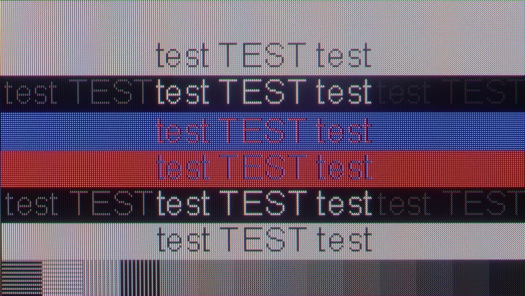 Review Samsung S90H / S92H (QD-OLED) section Computer compatibility, font readability test