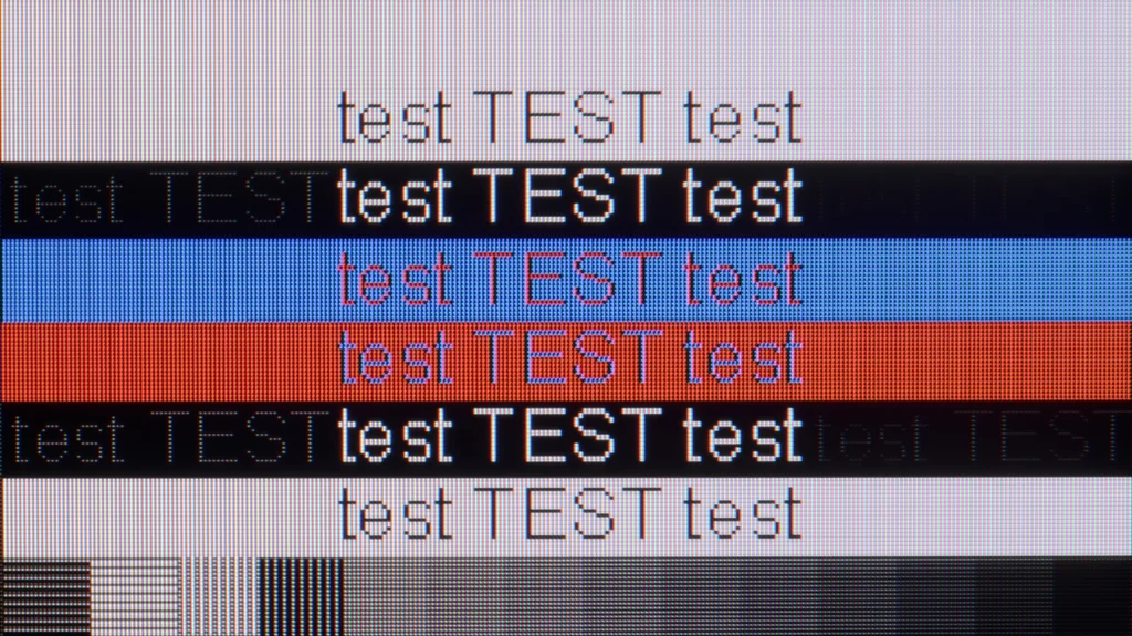 Review SONY Bravia 9 II XR95M2 section Computer compatibility, font readability test
