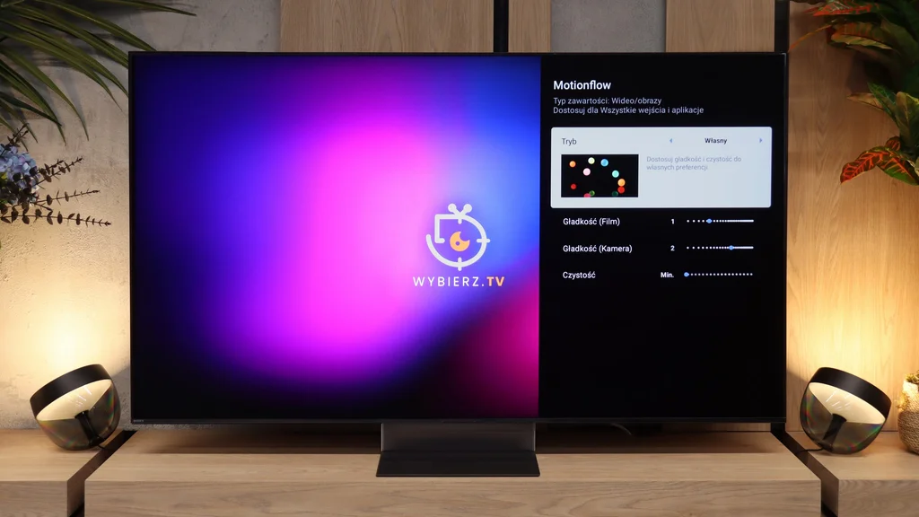 Test Sony BRAVIA 9 II Smużenie i płynność ruchu