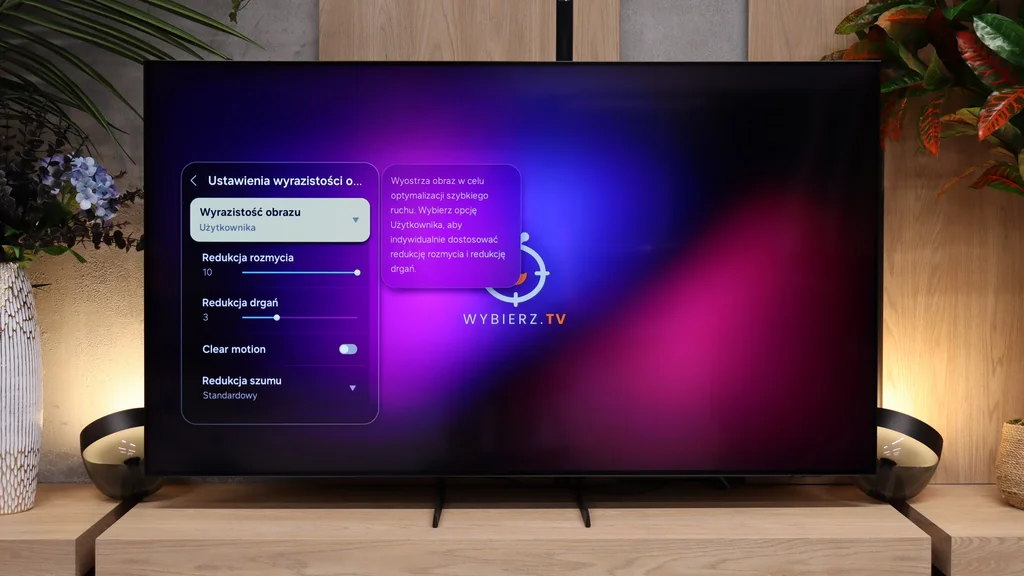Review Samsung S85H Blur and motion smoothness