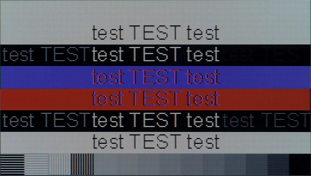 Review Samsung S85H section Computer compatibility, font readability test