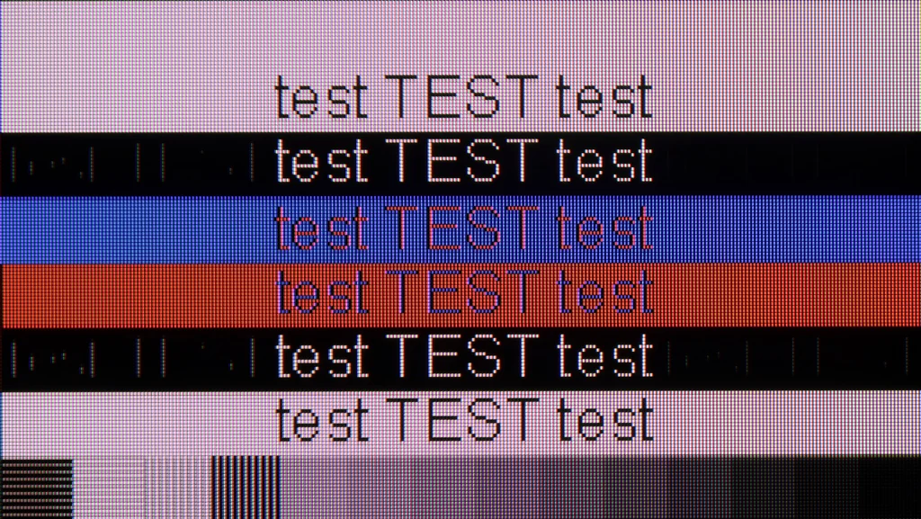 Review Hisense U7S / U77SE section Computer compatibility, font readability test