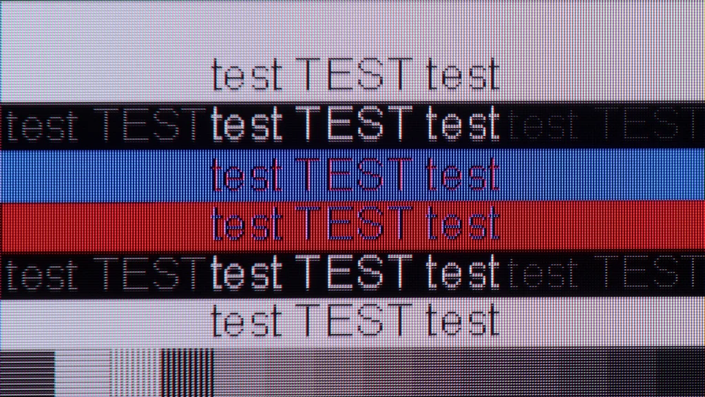 Test Samsung R85H / R86H sekcja Współpraca z komputerem, test czytelności czcionek