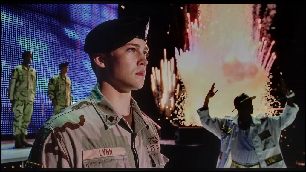 Review Samsung M80H section HDR effect quality, scene “Billy Lynn”