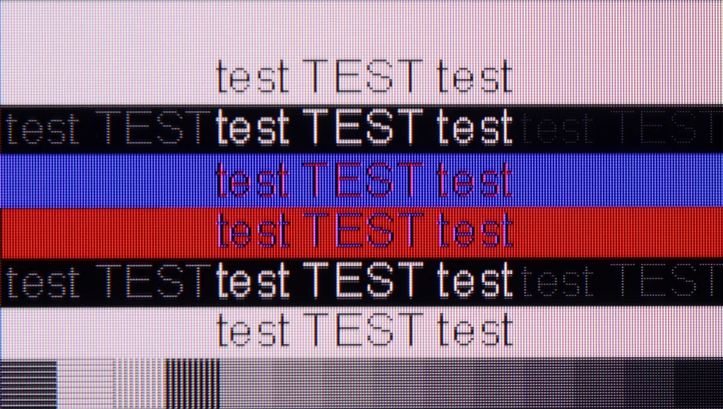 Test Samsung The Frame 2026 (LS03HAU) sekcja Współpraca z komputerem, test czytelności czcionek