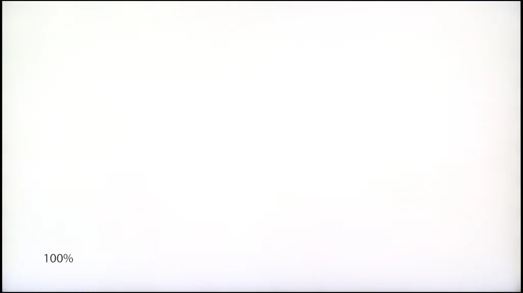 Test Samsung The Frame 2026 (LS03HAU) sekcja Szczegóły dotyczące matrycy / Jednorodność matrycy i termowizja