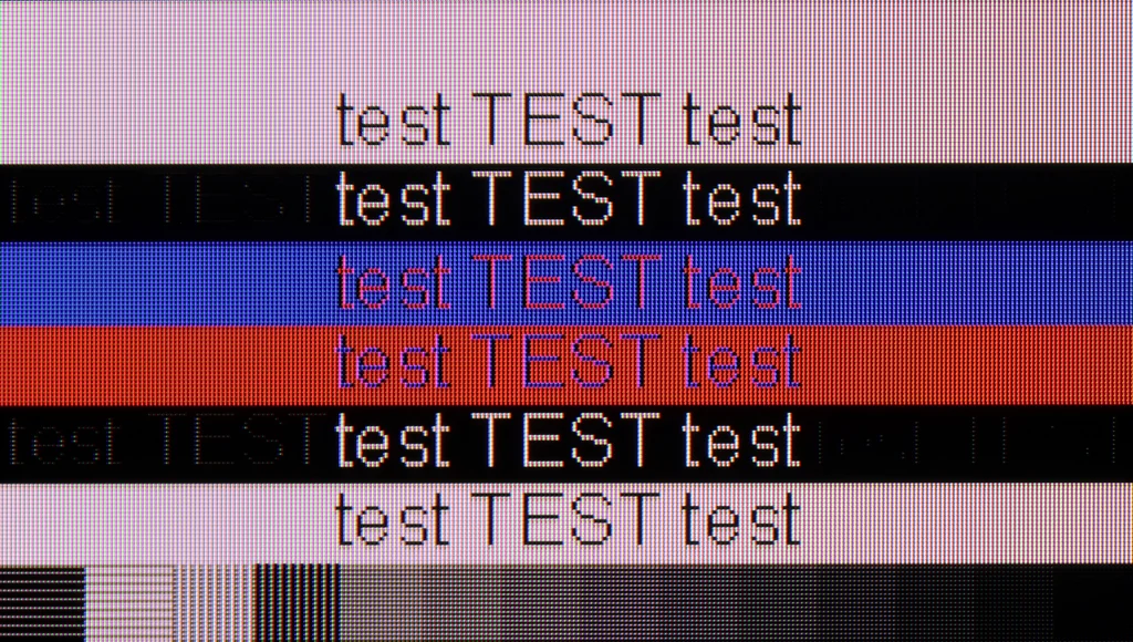 Review Philips PQS9011 / PQS9001 (The One 2026) section Computer compatibility, font readability test