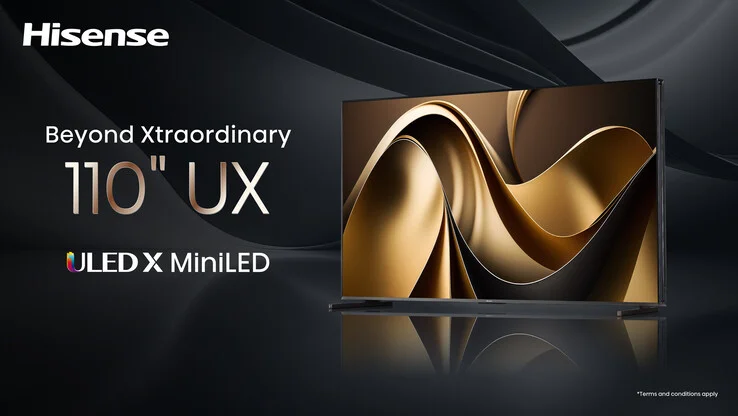Hisense UXNQ 110” – gigantyczny telewizor z matrycą ADS, 40 tys. stref wygaszania i jasnością HDR na poziomie tysięcy nitów. Prawdziwa bestia w świecie TV!