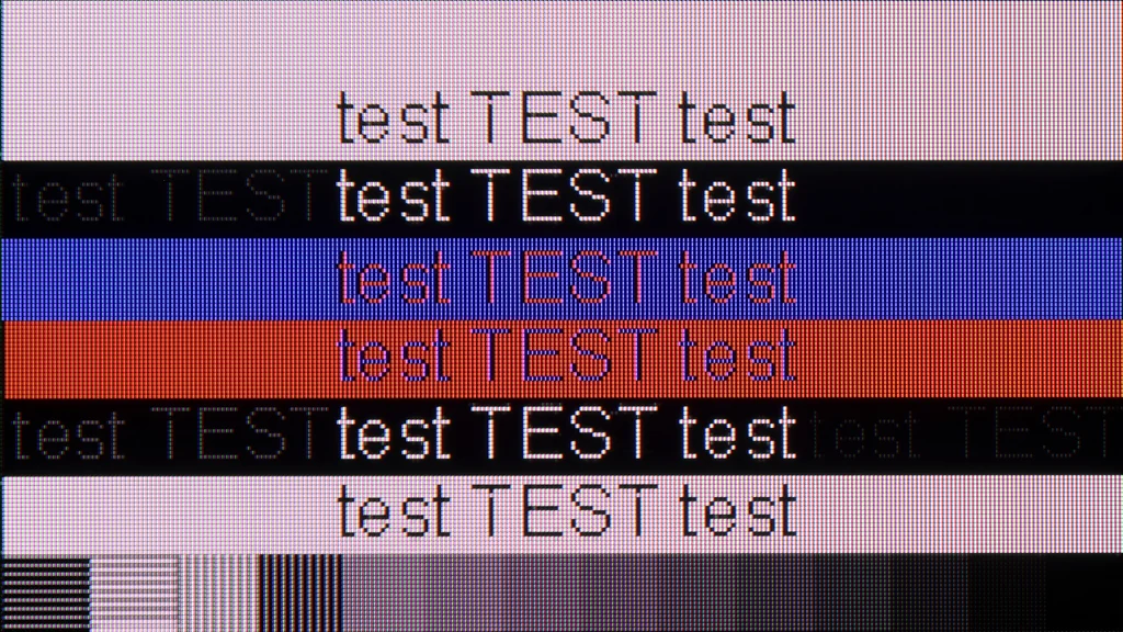 Test TCL P7L / P79L sekcja Współpraca z komputerem, test czytelności czcionek