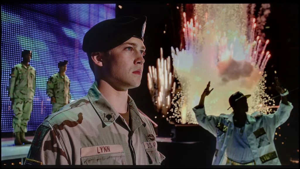 Review TCL A400U section HDR effect quality, scene “Billy Lynn”