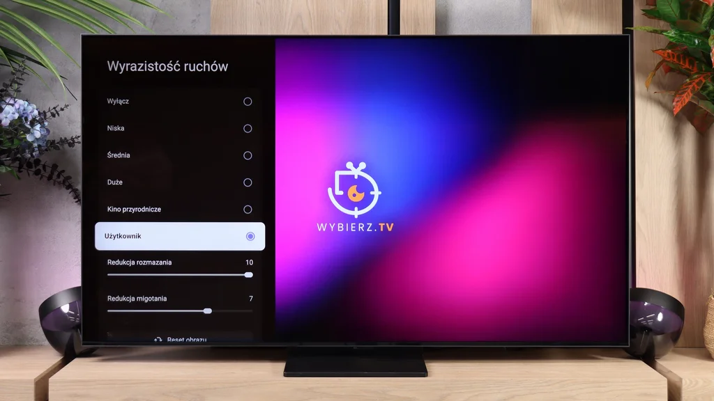 Review TCL A400U Blur and motion smoothness