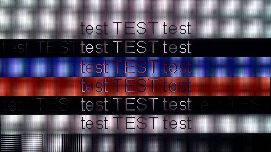 Review Philips OLED811 section Computer compatibility, font readability test