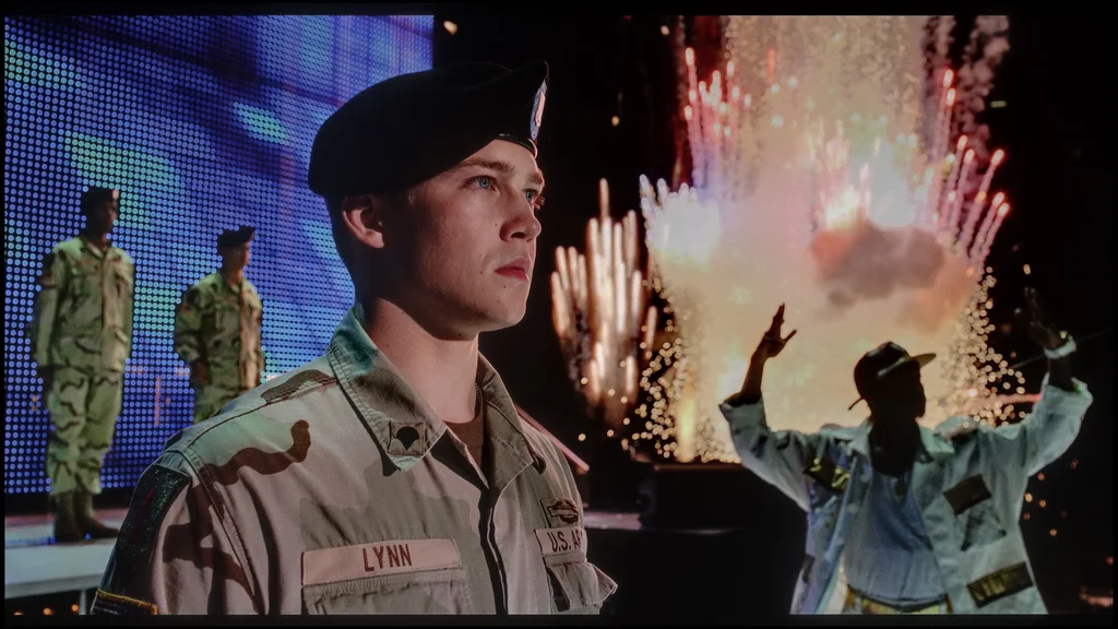 Review Philips OLED811 section HDR effect quality, scene “Billy Lynn”