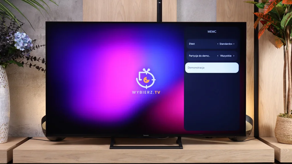 Test Panasonic W92C (Google TV) Smużenie i płynność ruchu