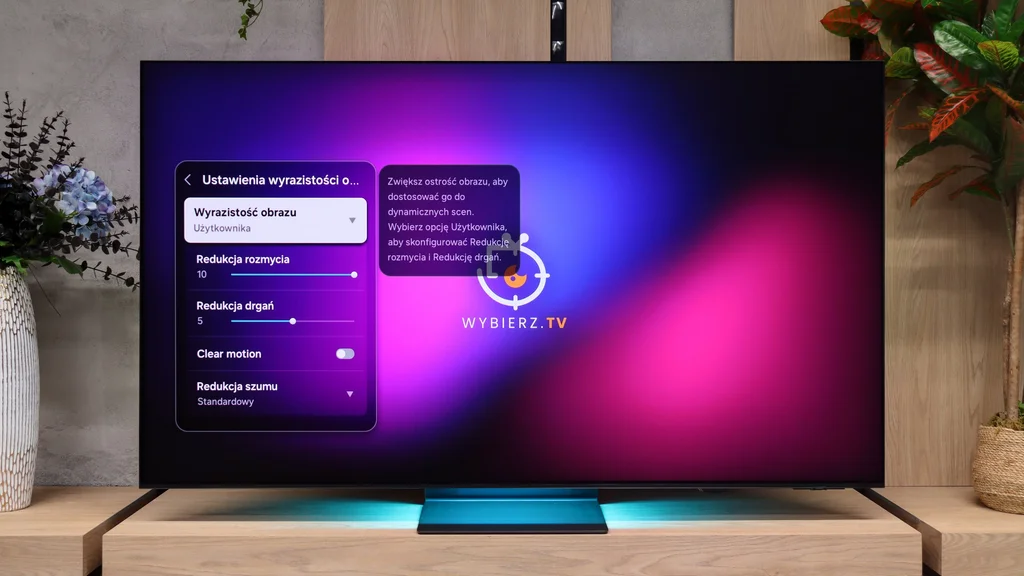 Review Samsung S95H Blur and motion smoothness