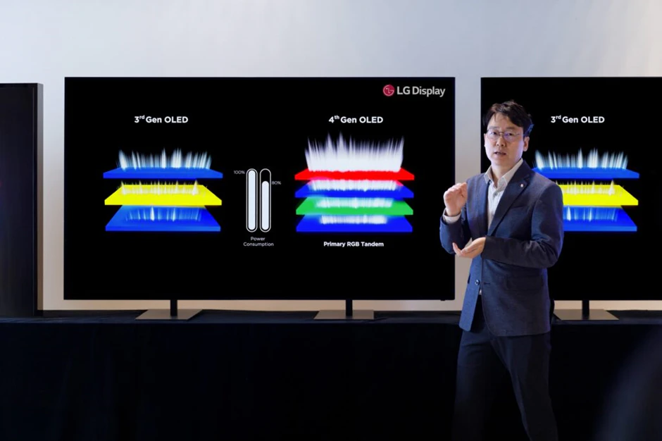 New OLED panels from LG Display not just for TVs anymore. The company is developing 4-layer Tandem OLED for smartphones, laptops, and mobile devices.